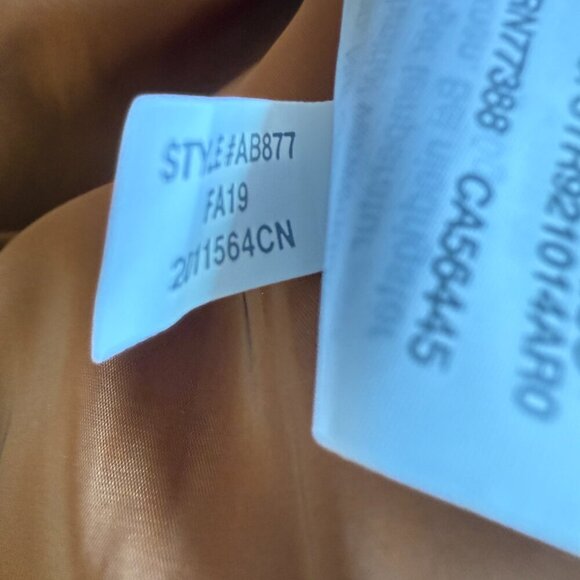 J. Crew Faux Fur Full Zip Bomber Jacket Womens 2X Cognac Preppy Designer Outdoor - Picture 4 of 15